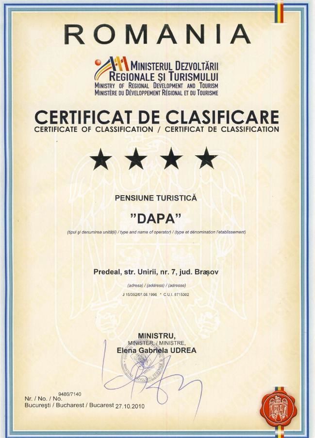 Гостевой дом Pensiunea Dapa Предял-15
